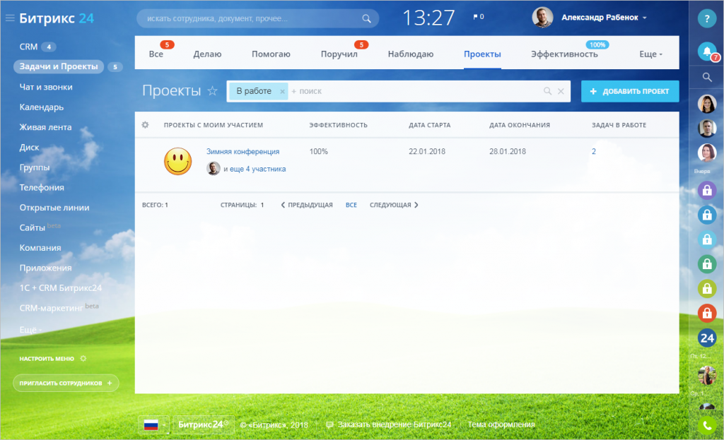 Чем отличается группа от проекта?
