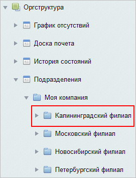 На скриншоте «Кaлининградский филиaл» - это: