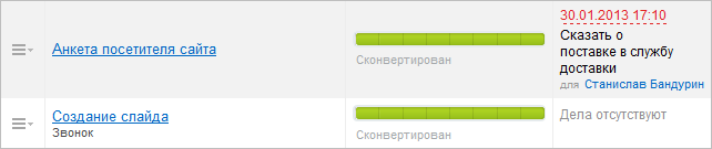 Как сконвертированный лид переконвертировать в сделку?